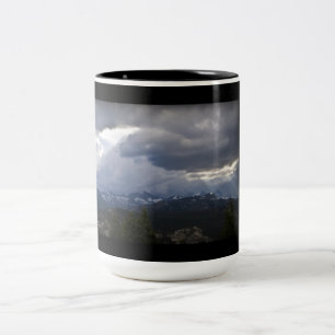 Mammoth Lakes MInarets View Two-Tone Coffee Mug