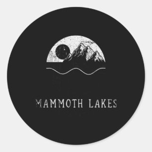 Mammoth Lakes Mountains California Hiking Outdoors Classic Round Sticker