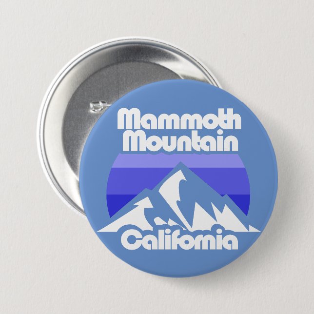 Mammoth Mountain California 7.5 Cm Round Badge (Front & Back)
