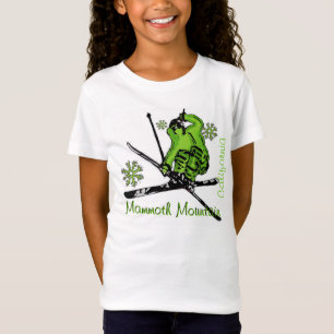 Mammoth Mountain California green girls tee