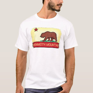 Mammoth Mountain California guys state flag tee