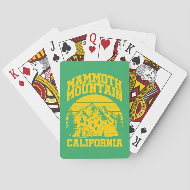 Mammoth Mountain,California Playing Cards (Back)