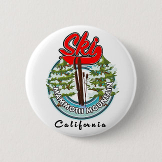 Mammoth Mountain California ski logo 6 Cm Round Badge
