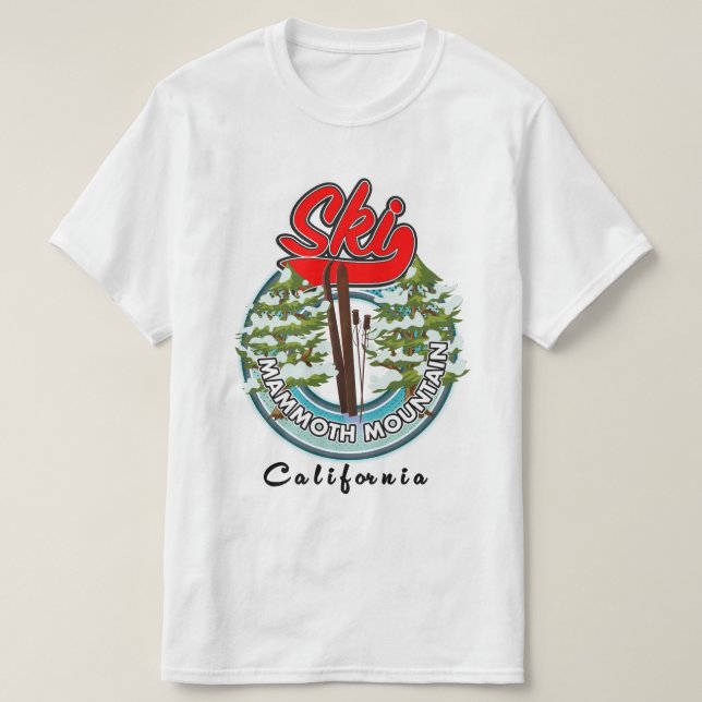 Mammoth Mountain California ski logo T-Shirt (Design Front)