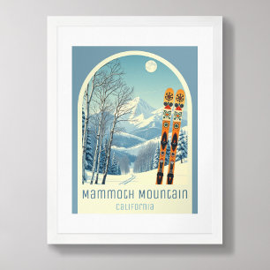 Mammoth Mountain California ski resort Poster