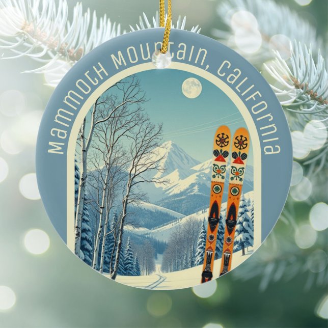 Mammoth Mountain California ski souvenir  Ceramic Tree Decoration (Creator Uploaded)