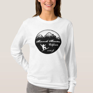 Mammoth Mountain California snowboard art hoodie T-Shirt