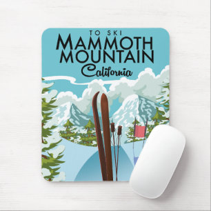 Mammoth Mountain California to ski Mouse Mat