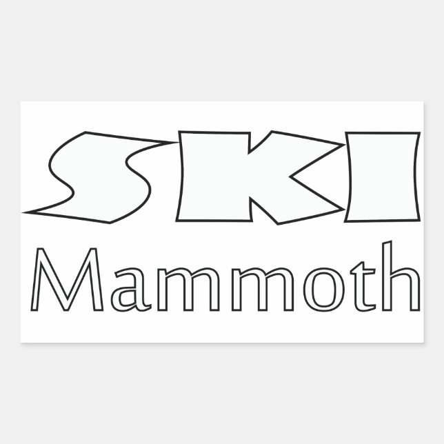 Mammoth Mountain Sticker (Front)