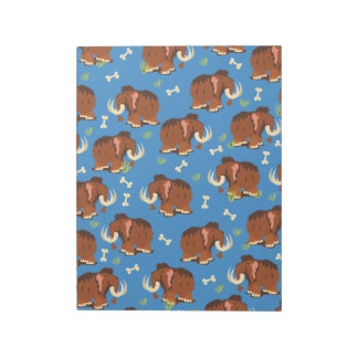 Mammoth Pattern cute cartoon. Notepad