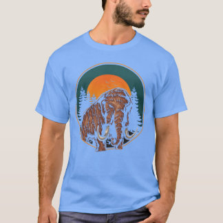 Mammoth Retro Prehistoric Animal boy T-Shirt