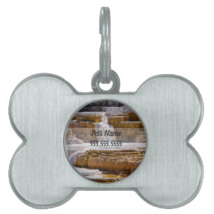 Mammoth Springs Falls Pet Tag