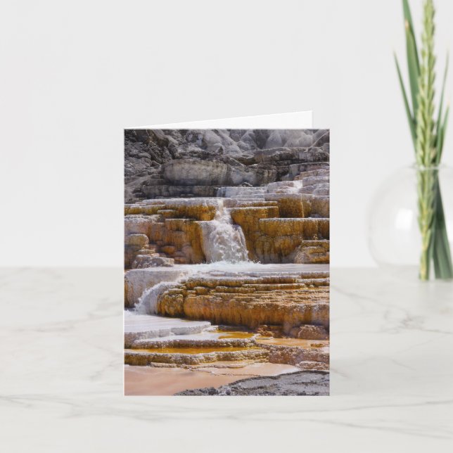 Mammoth Springs Falls Thinking Of You Card (Front)