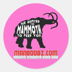 Mammoth Sticker in Pink