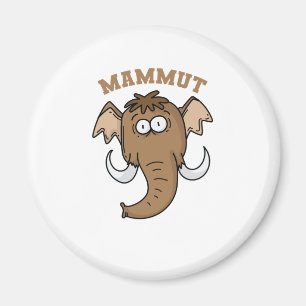 mammoth with a short bowl magnet