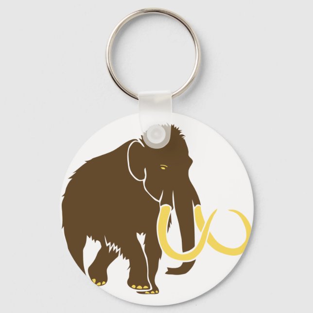 mammut mammoth ice age eiszeit steinzeit elephant key ring (Front)