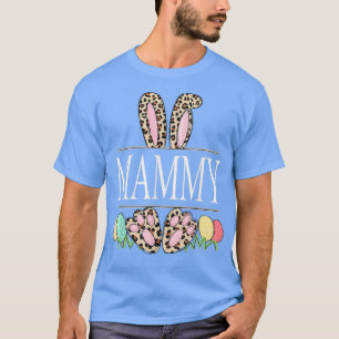 mammy Bunny Leopard Grandma Easter Day Rabbit Eggs T-Shirt
