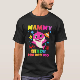 Mammy Shark Doo Doo Funny Baby Mummy Daddy Kids T-Shirt