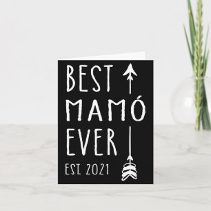 Mamo Ever Est 2021 New Irish Grandma Baby Announce Card