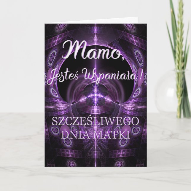 Mamo, Jesteś Wspaniała-Polish Mother's Day Card (Front)