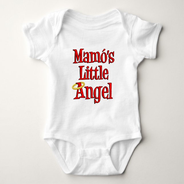 Mamo's Little Angel Baby Bodysuit (Front)