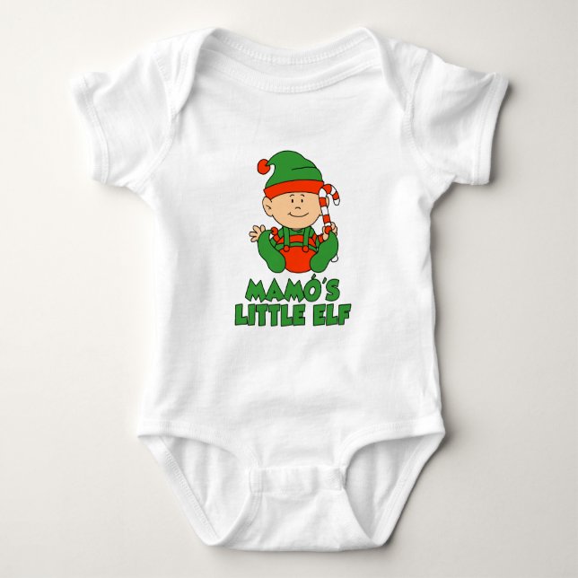 Mamo's Little Elf Baby Bodysuit (Front)
