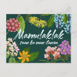"Mamulaklak" (Bloom) Filipino Motivational Postcard