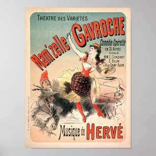 Mamzelle Gavroche Vintage French Advertising Poster