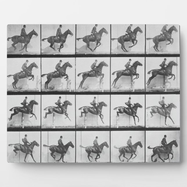 Man and horse jumping a fence, plate 640 from 'Ani Plaque (Front)