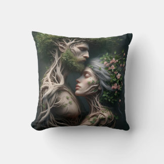 man and nature fusion cushion