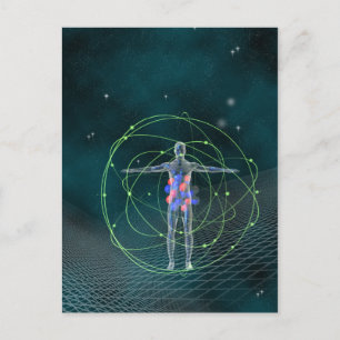 Man and Universe postcard