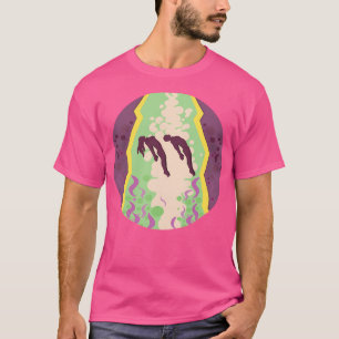 Man And Woman Being Abducted From Planet Earth T-Shirt