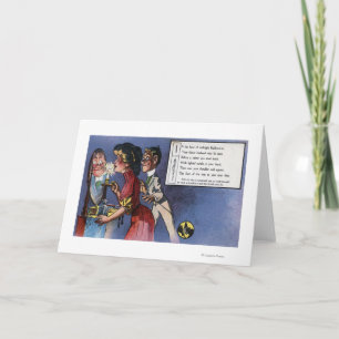 Man and Woman Couple in Candlelight Card