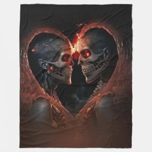 MAN and WOMAN SKELETON Fleece Blanket