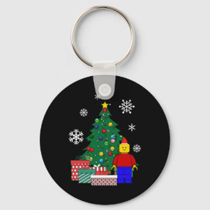 Man Around The Christmas Tree T Shirt Key Ring