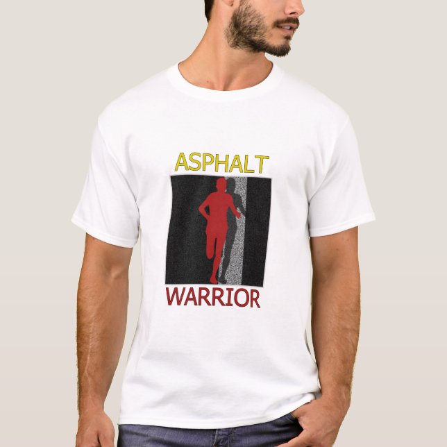 Man Asphalt Warrior Runner T-Shirt (Front)