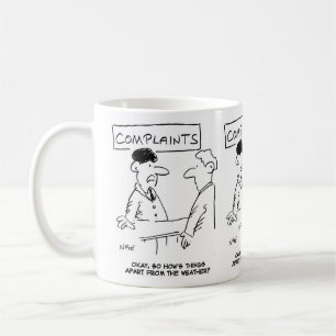 Man at Complaints Desk Coffee Mug