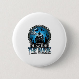 Man Behind Mask Halloween Haunted House Witch_1 6 Cm Round Badge