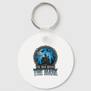 Man Behind Mask Halloween Haunted House Witch_1 Key Ring