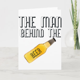 Man Behind the Beer Card