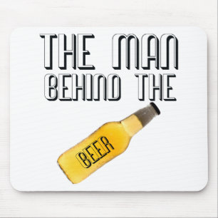 Man Behind the Beer Mouse Mat