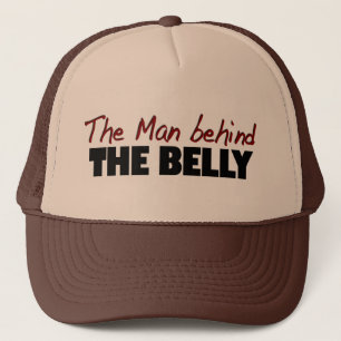 Man Behind The Belly Trucker Hat