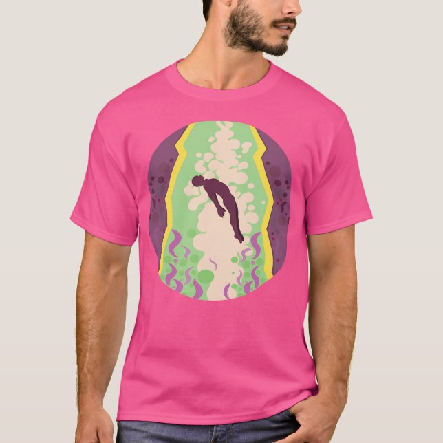 Man Being Abducted By Aliens T-Shirt (Front)