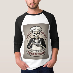 Man Blach and wight Tshart T-Shirt
