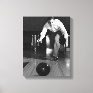 Man Bowling Canvas Print