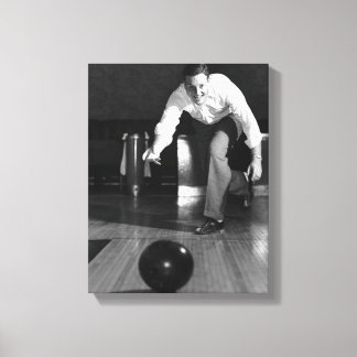 Man Bowling Canvas Print