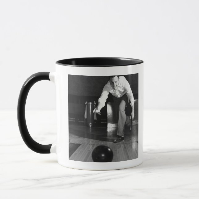 Man Bowling Mug (Left)