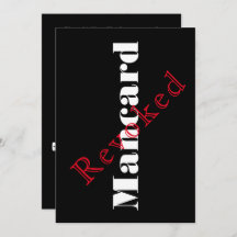 Man card bachelor party invitation,