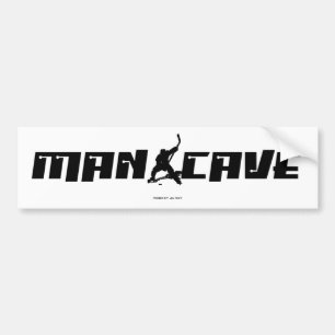 MAN CAVE BUMPER STICKER