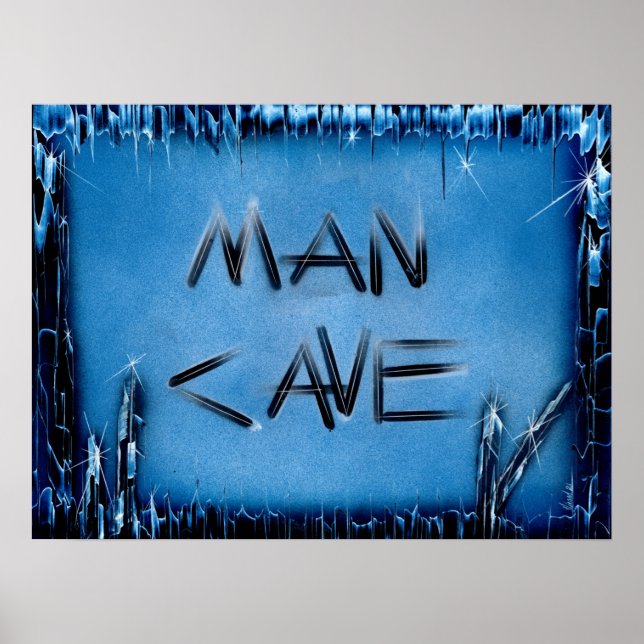 Man Cave Crystal Poster (Front)